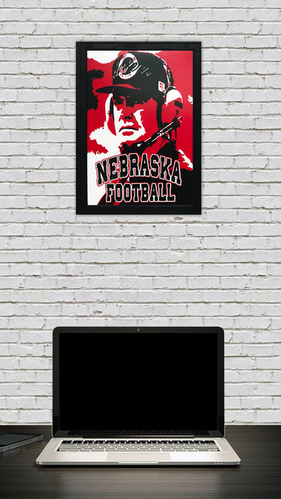 Limited Edition 1990's Tom Osborne Nebraska Cornhuskers Poster Art - 13x19"
