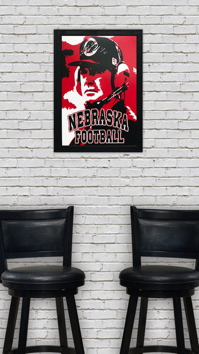 Limited Edition 1990's Tom Osborne Nebraska Cornhuskers Poster Art - 13x19"