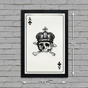 Limited Edition Ace of Clubs Poster Art Print - 13x19"