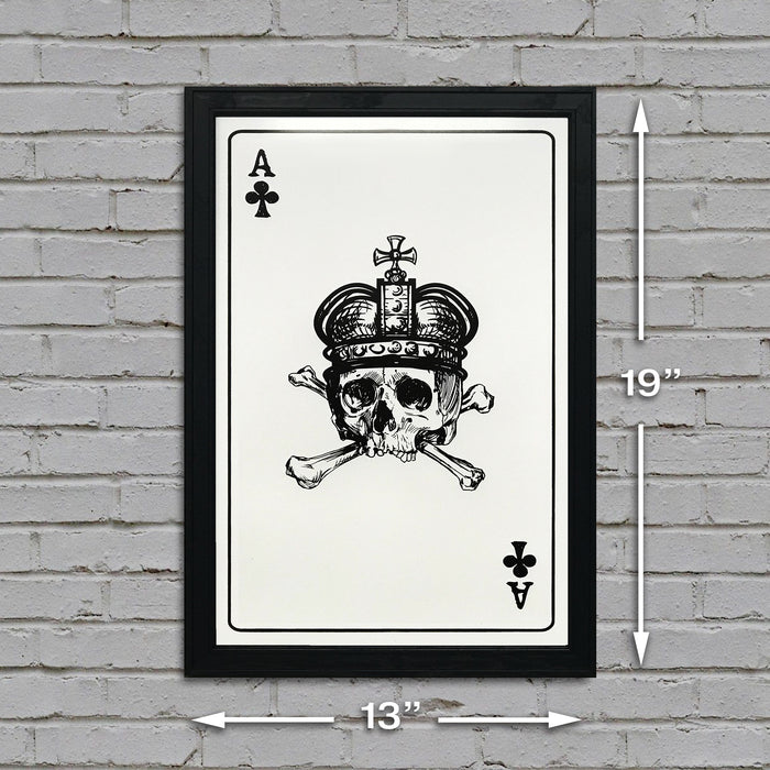 Limited Edition Ace of Clubs Poster Art Print - 13x19"