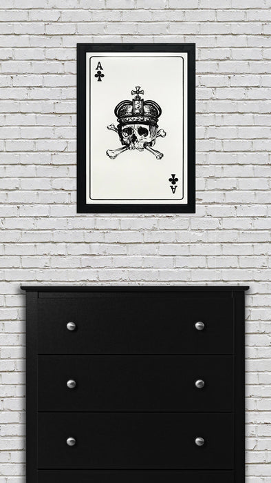 Limited Edition Ace of Clubs Poster Art Print - 13x19"