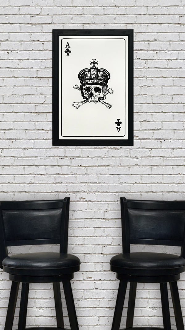 Limited Edition Ace of Clubs Poster Art Print - 13x19"