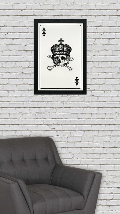 Limited Edition Ace of Clubs Poster Art Print - 13x19"
