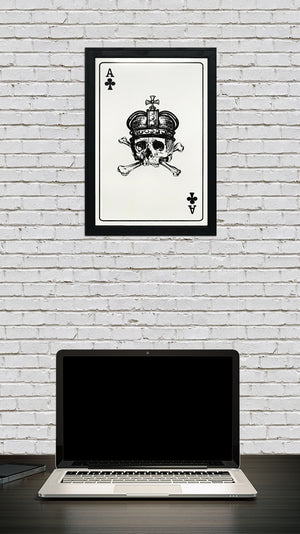 Limited Edition Ace of Clubs Poster Art Print - 13x19"