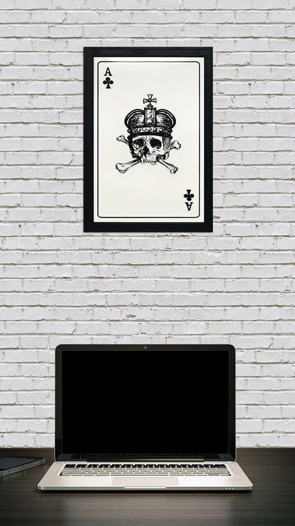 Limited Edition Ace of Clubs Poster Art Print - 13x19"