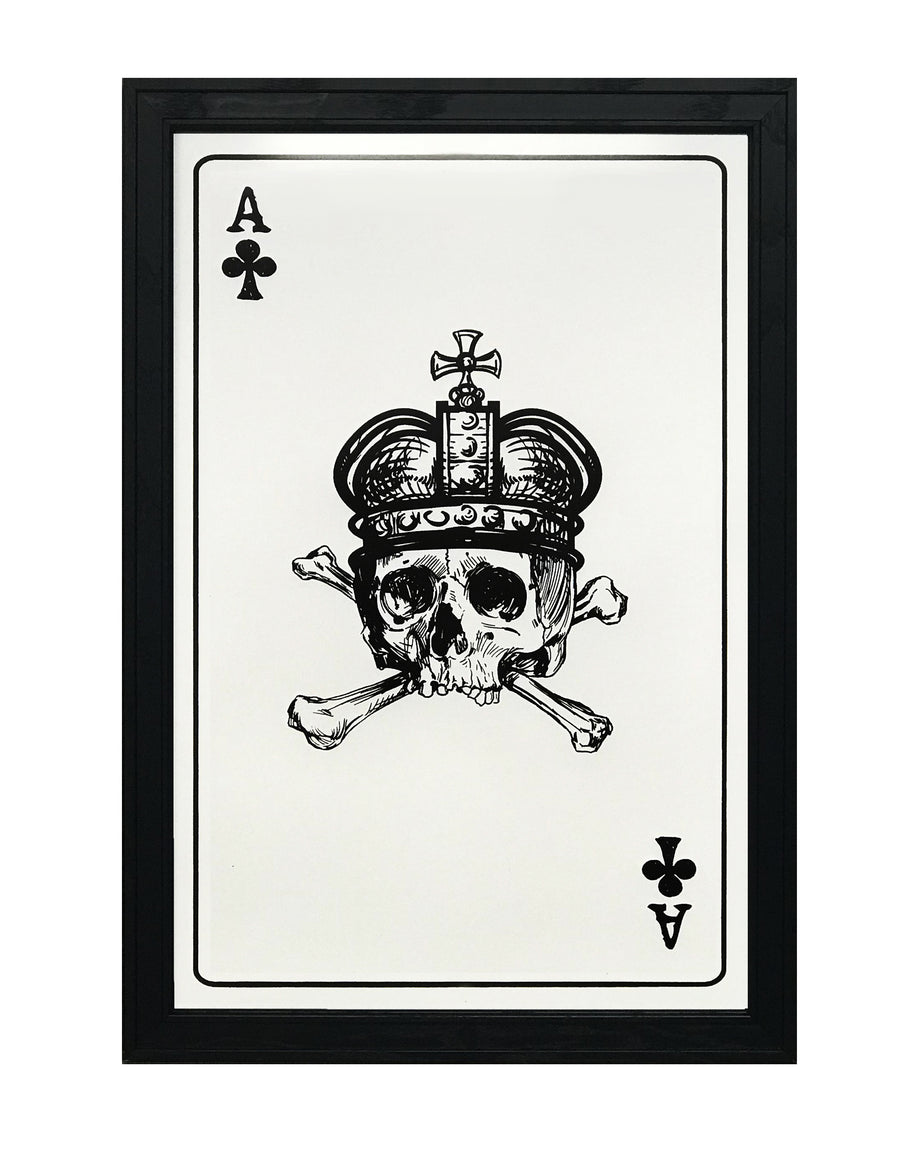 Limited Edition Ace of Clubs Poster Art Print - 13x19"
