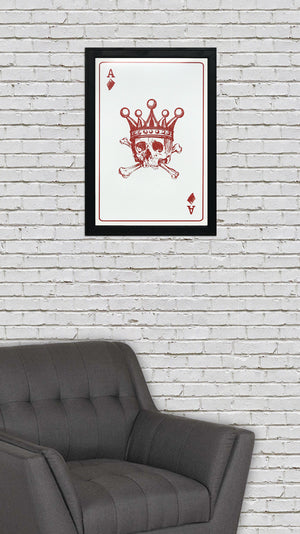 Limited Edition Ace of Diamonds Art Print / Poster - 13x19"