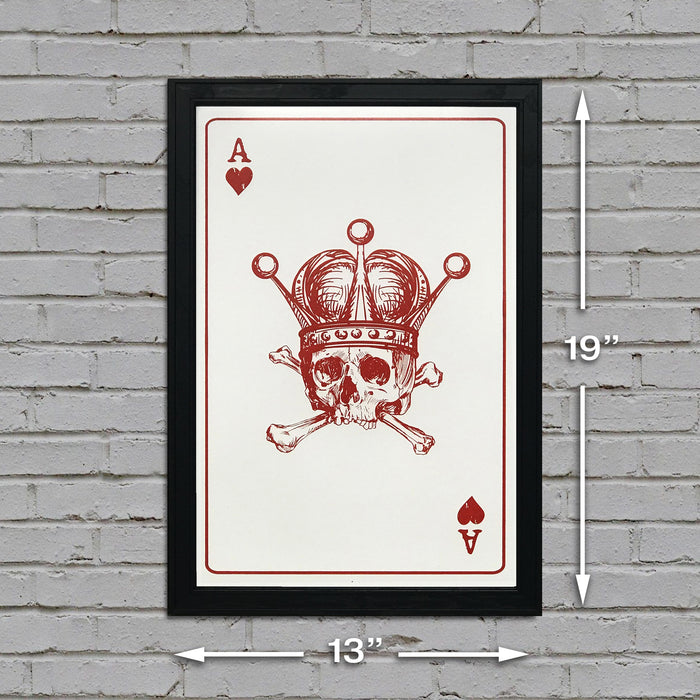 Limited Edition Ace of Hearts Art Print / Poster - 13x19"