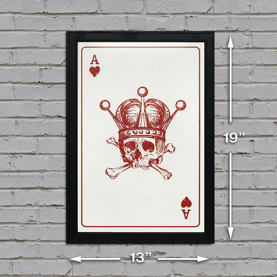 Limited Edition Ace of Hearts Art Print / Poster - 13x19"