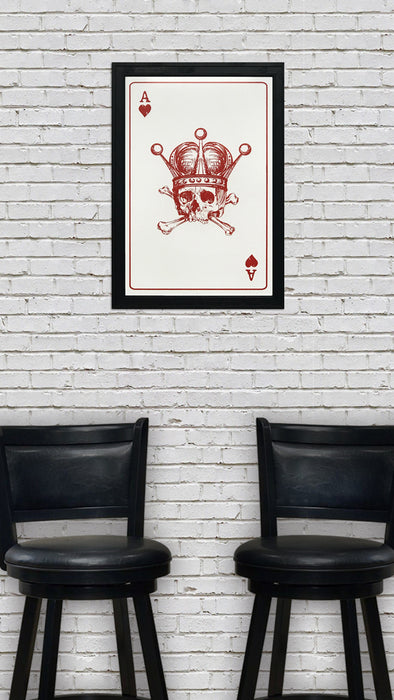 Limited Edition Ace of Hearts Art Print / Poster - 13x19"