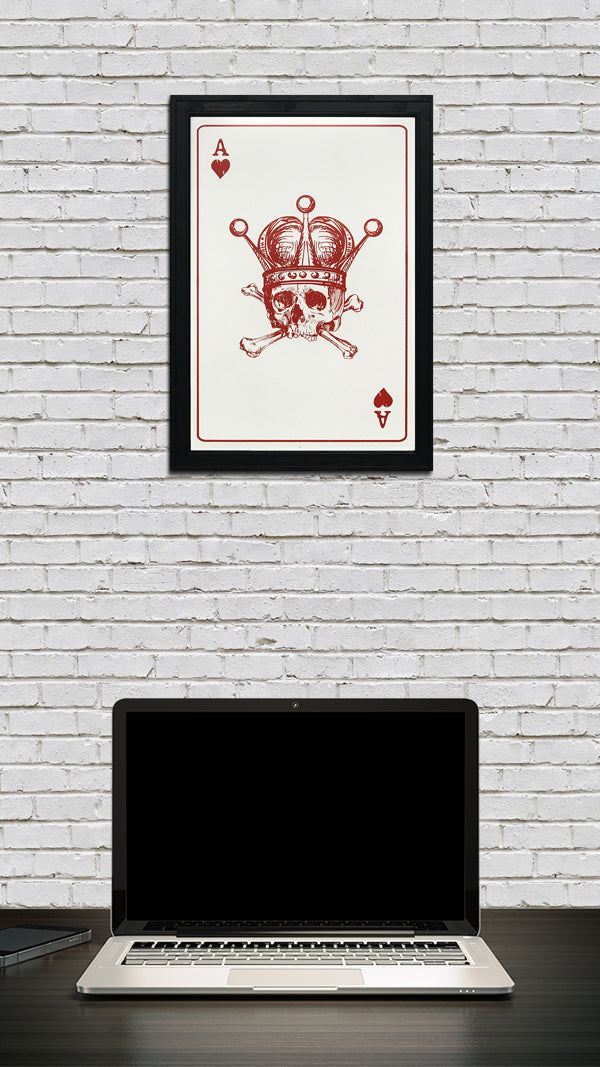 Limited Edition Ace of Hearts Art Print / Poster - 13x19"