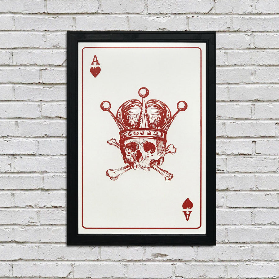 Limited Edition Ace of Hearts Art Print / Poster - 13x19"