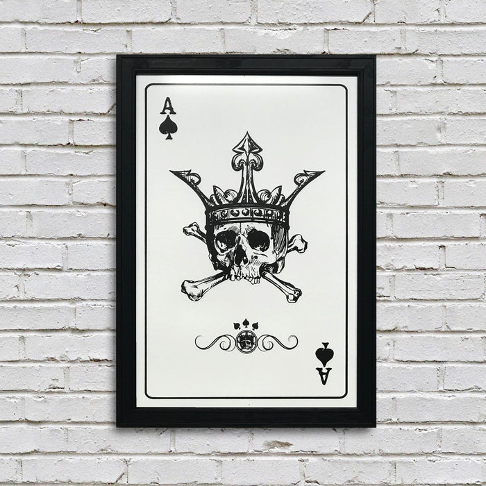 Limited Edition Royal Flush Complete Set Skeleton Card Art Prints / Posters - 13x19"