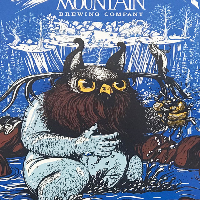 Limited Edition Crazy Mountain Amber Ale Craft Beer Poster - 13x19"