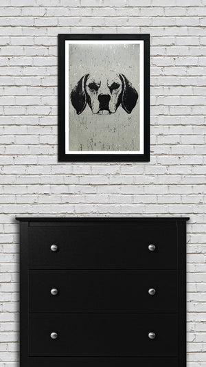 Limited Edition Beagle Art Poster / Print - 13x19"
