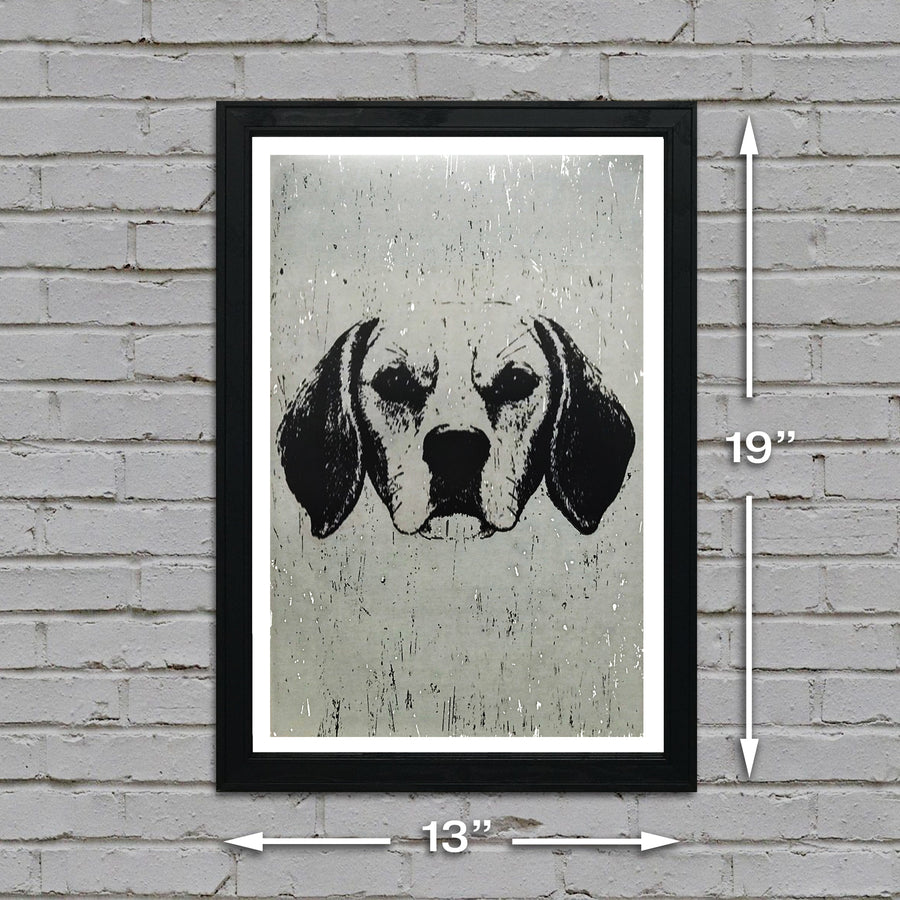Limited Edition Beagle Art Poster / Print - 13x19"