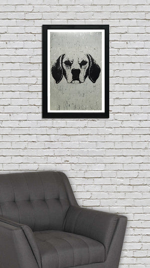 Limited Edition Beagle Art Poster / Print - 13x19"