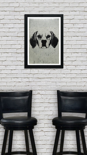 Limited Edition Beagle Art Poster / Print - 13x19"