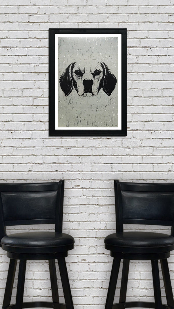 Limited Edition Beagle Art Poster / Print - 13x19"