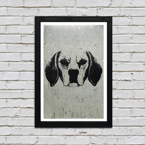 Limited Edition Beagle Art Poster / Print - 13x19"