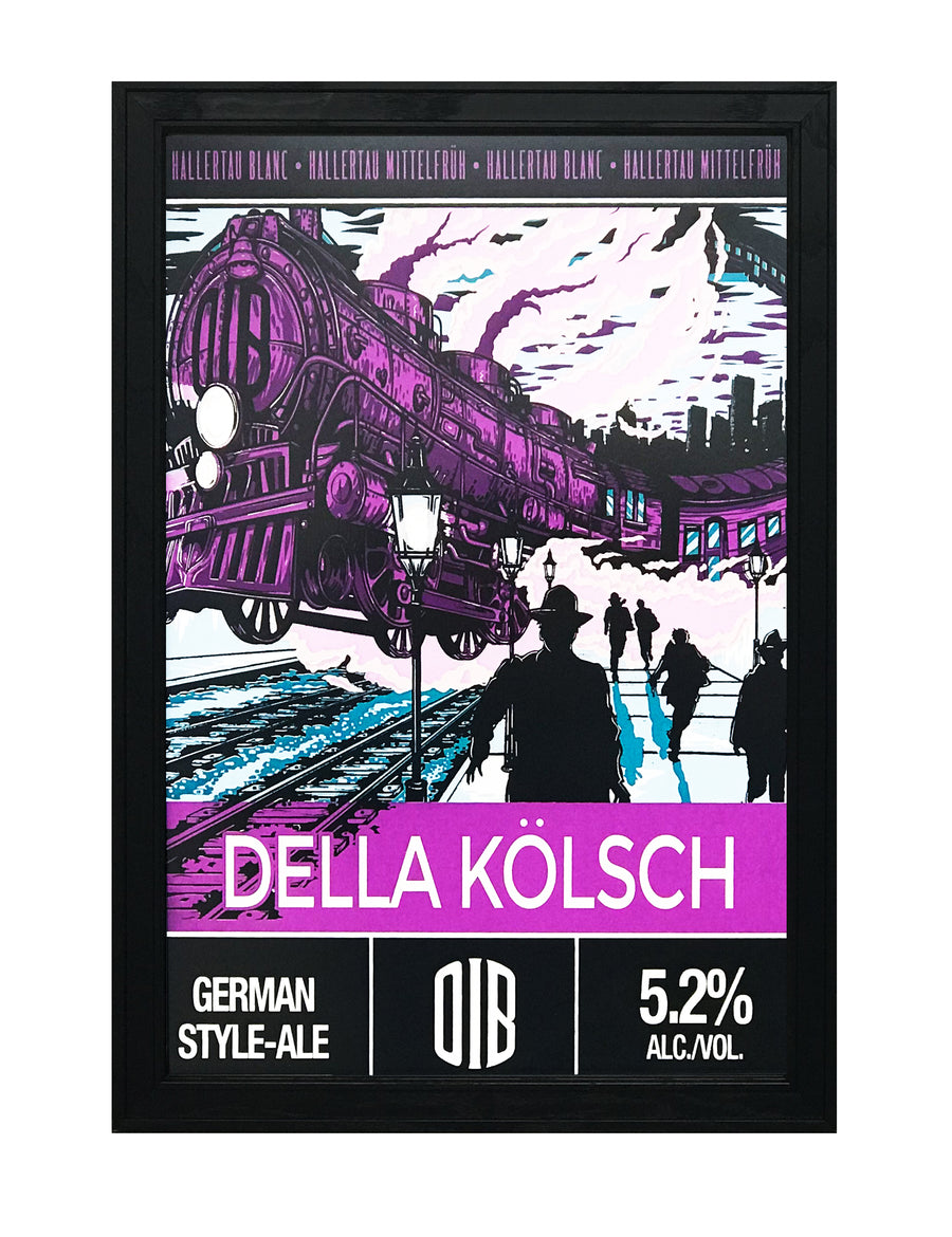 Limited Edition Old Irving Brewing Della Kolsch Craft Beer Poster - 13x19"