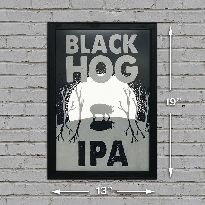 Limited Edition Black Hog Brewing IPA Craft Beer Poster - 13x19"