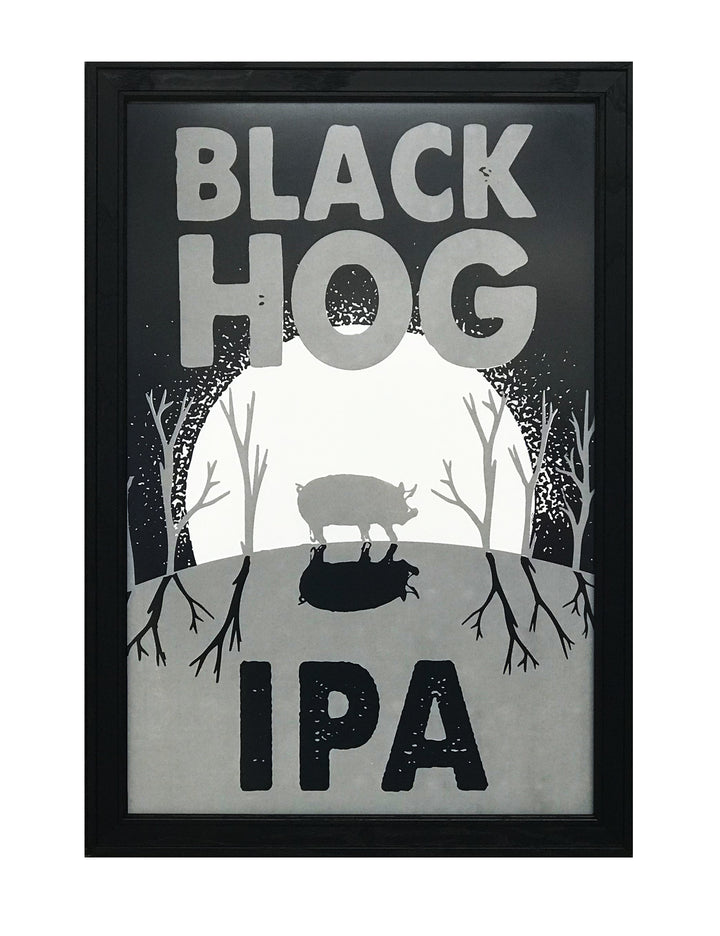 Limited Edition Black Hog Brewing IPA Craft Beer Poster - 13x19"