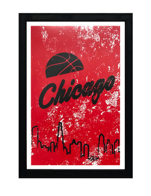 Limited Edition Vintage Chicago Bulls Poster Art Print - 13x19"