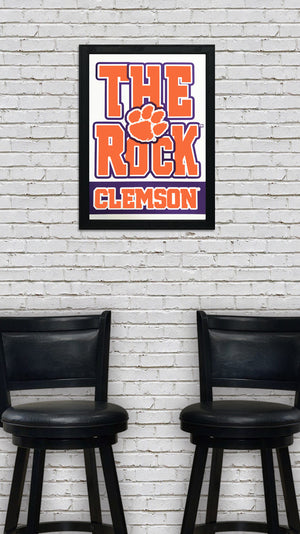 Limited Edition Howard's "The Rock" Clemson Tigers Poster Art - 13x19"