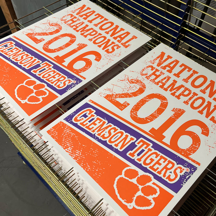 Limited Edition 3-Pack Clemson Tigers National Champions Poster Art - 13x19"