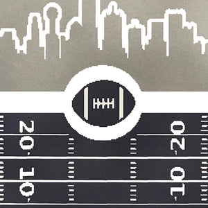 Limited Edition Dallas Cowboys Poster Art - Retro Video Game Print - 13x19"