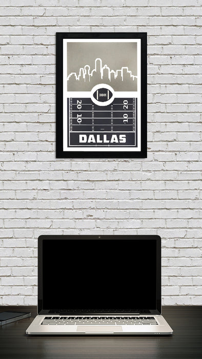 Limited Edition Dallas Cowboys Poster Art - Retro Video Game Print - 13x19"