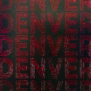 Limited Edition Denver Typography Poster Art - Red and Black Print - 13x19"