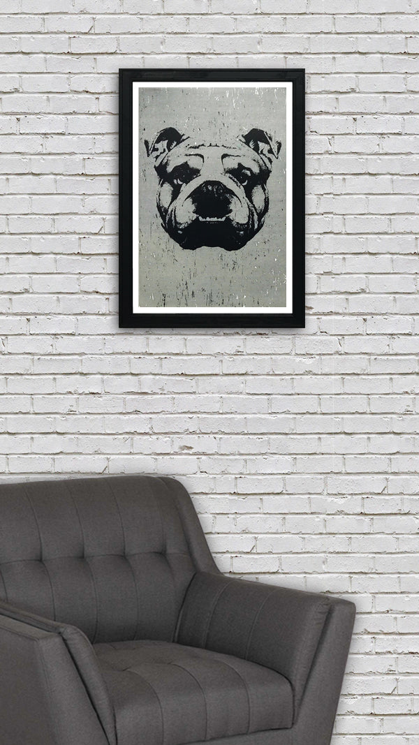 Limited Edition English Bulldog Art Poster - 13x19"