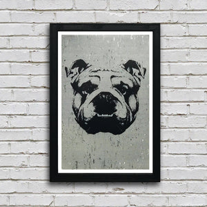 Limited Edition English Bulldog Art Poster - 13x19"