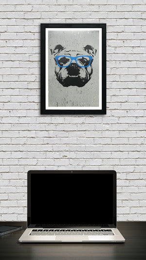 english bulldog wall art decor