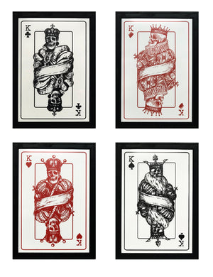 Limited Edition 4 Kings Poster Art Print Set - 13x19"