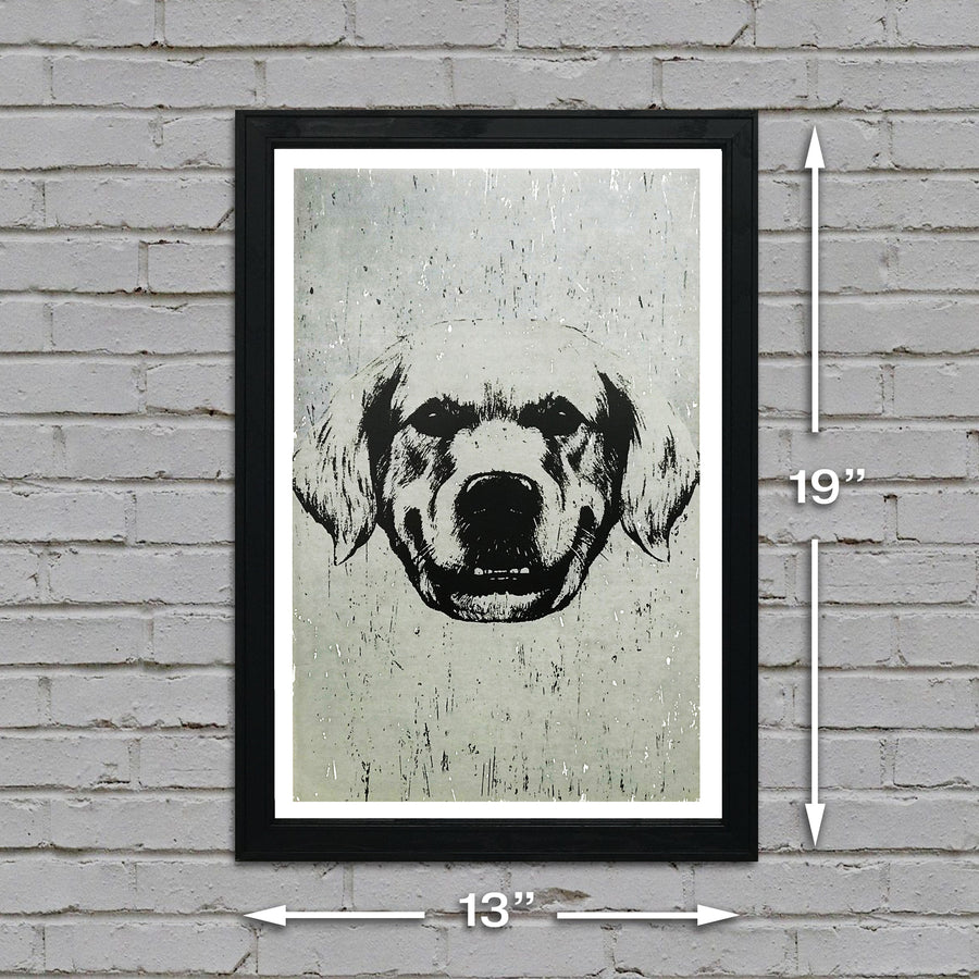 Limited Edition Golden Retriever Art Print / Poster - 13x19"