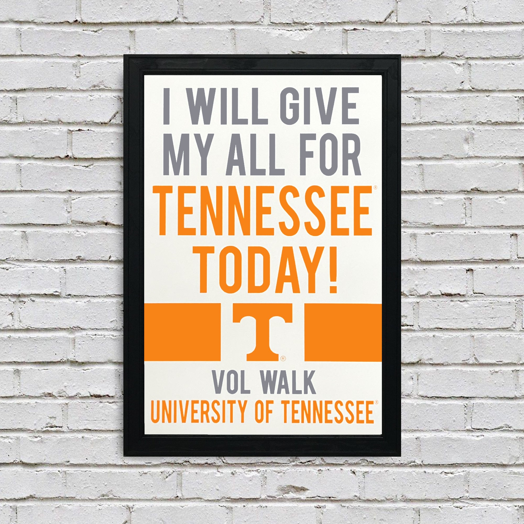 Limited Edition Tennessee Volunteers I Will Give My All For Tennessee — Shafer Print Shop for Free Printable Living Will Tennessee