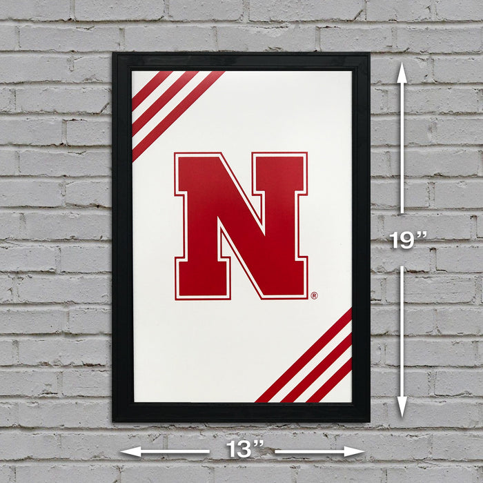 Limited Edition Iron N University of Nebraska Cornhuskers Poster Art - 13x19"