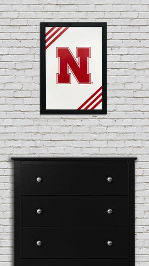 Limited Edition Iron N University of Nebraska Cornhuskers Poster Art - 13x19"