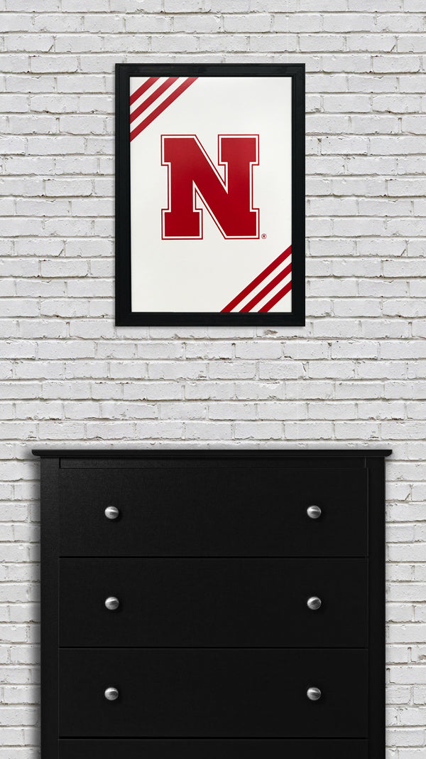 Limited Edition Iron N University of Nebraska Cornhuskers Poster Art - 13x19"