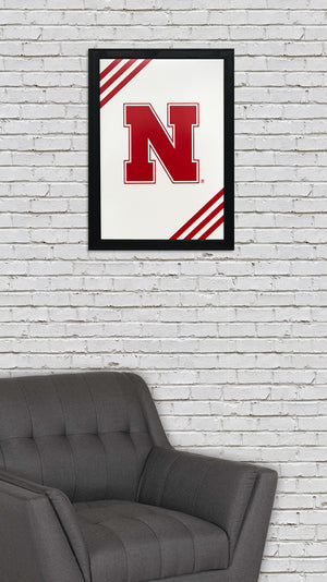 Limited Edition Iron N University of Nebraska Cornhuskers Poster Art - 13x19"