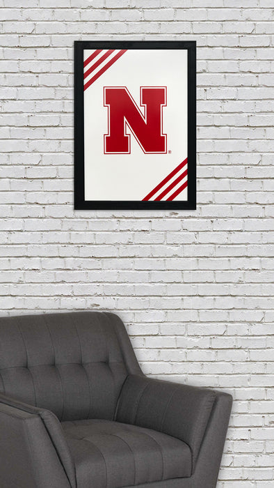 Limited Edition Iron N University of Nebraska Cornhuskers Poster Art - 13x19"