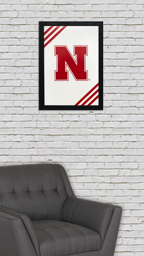 Limited Edition Iron N University of Nebraska Cornhuskers Poster Art - 13x19"