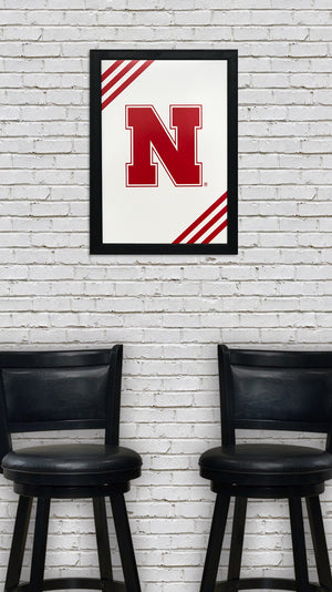 Limited Edition Iron N University of Nebraska Cornhuskers Poster Art - 13x19"