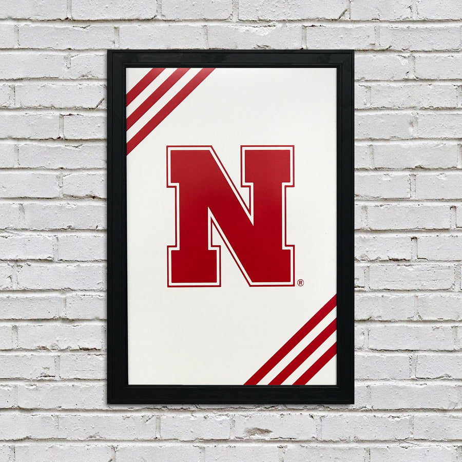 Limited Edition Iron N University of Nebraska Cornhuskers Poster Art - 13x19"