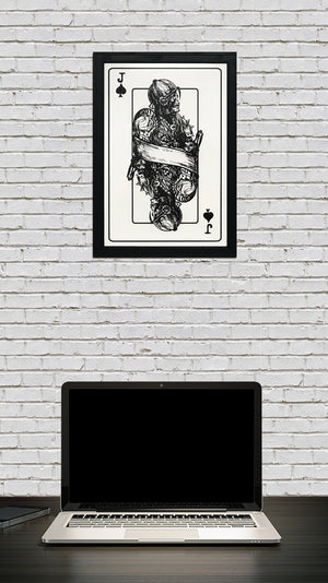 Limited Edition Jack of Spades Poster Art Print - 13x19"