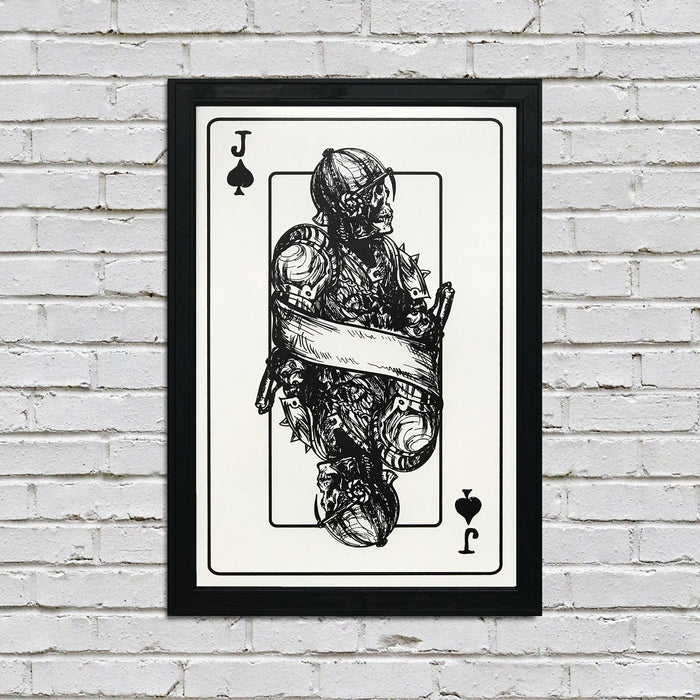 Limited Edition Royal Flush Complete Set Skeleton Card Art Prints / Posters - 13x19"