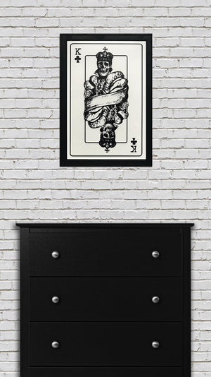 Limited Edition King of Clubs Poster Art Print - 13x19"
